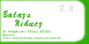 balazs mihucz business card